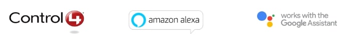 Works with Control4, Amazon Alexa and Google Assistant