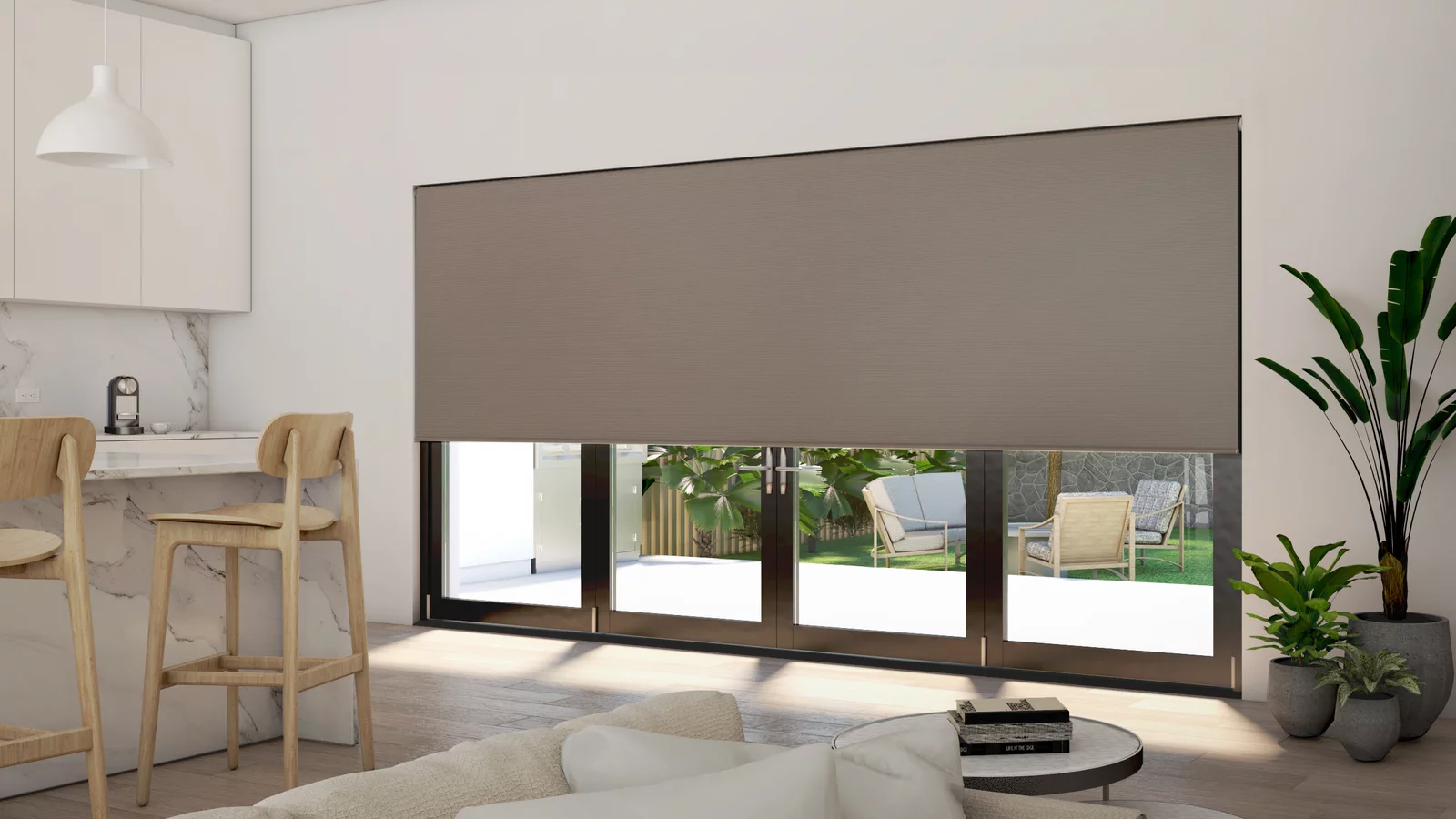 Unishade Chocolate Extra Wide Roller Blind.webp