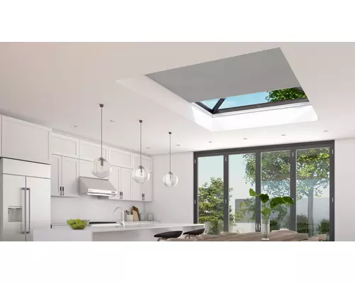 Electric Pleated Skylight Blinds HALO BIRCH 25MM