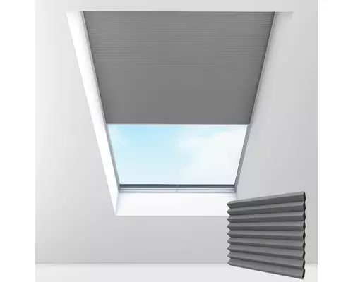 Electric Pleated Skylight Blinds HALO METEOR 25MM