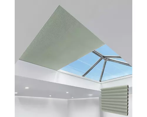 Electric Pleated Skylight Blinds HALO WILLOW 25MM