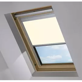 Delicate Cream Blackout VELUX Electric Blinds
