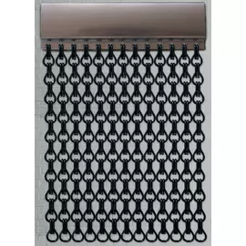Black Chain Fly Screen Door Fly Curtain, Chain Fly Screens