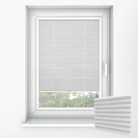 Pinstripe White Perfect Fit Pleated Blinds