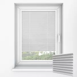 Reflex Metallic Silver Perfect Fit Pleated Blinds