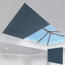 Electric Pleated Skylight Blinds HALO MARINE 25MM