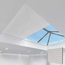 Electric Pleated Skylight Blinds HALO FROST 25MM