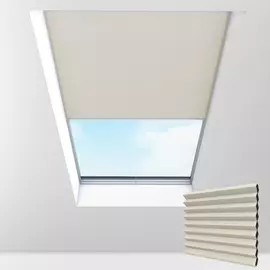 Electric Pleated Skylight Blinds HALO IVORY 25MM