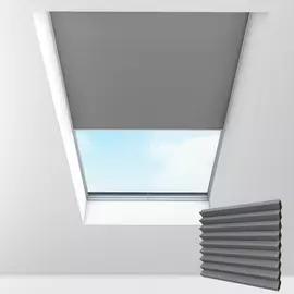 Electric Pleated Skylight Blinds HALO METEOR 25MM