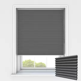 LUNA CHARCOAL 25MM Pleated Blinds, Honeycomb Blinds