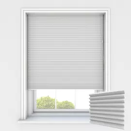 Nightshade Snow White Pleated Blinds