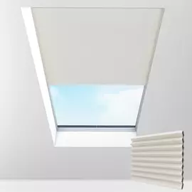 Tusk Dimout Electric Pleated Skylight Blinds