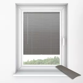 0950 Brushed Steel Perfect Fit Venetian Blinds