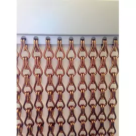 Bronze-Brown Chain Fly Screen for Doors | 90x210cm