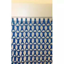 Blue Chain Fly Screen Door Fly Curtain, Chain Fly Screens